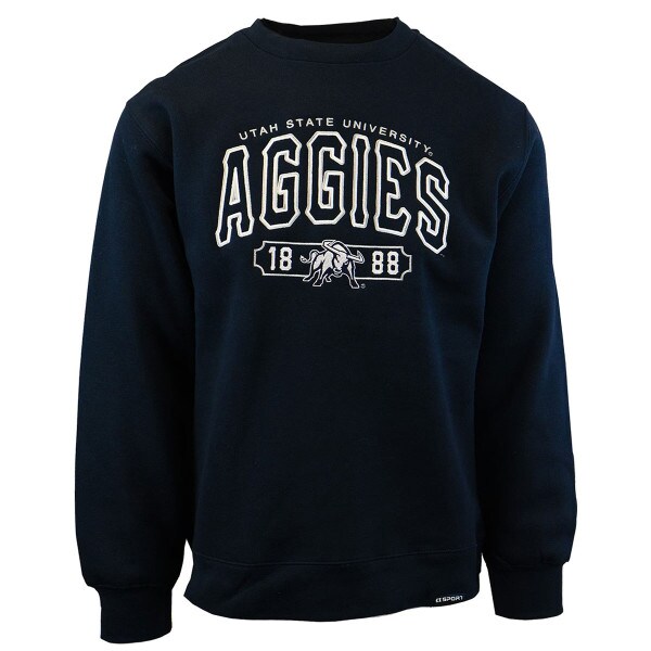 Utah State University Aggies Unisex Crew Sweatshirt navy blue